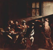 La vocation de Saint Matthieu (Caravage, 1599-1600, Église Saint Louis des Français, Rome)